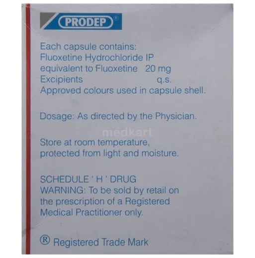 prodep 20mg capsule 10's